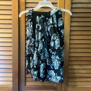 black and white halter top